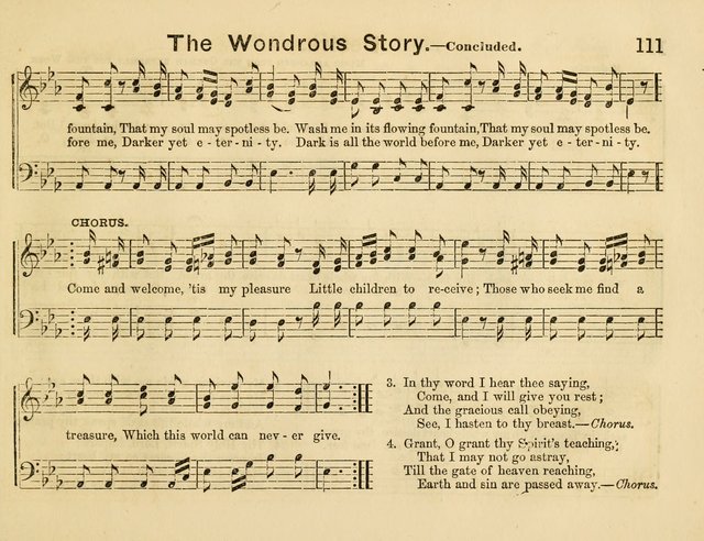 The Sweet Singer: a collection of hymns and tunes for Sunday-schools. Together with a variety suitable for day-schools, revival occasions, and the family circle page 111