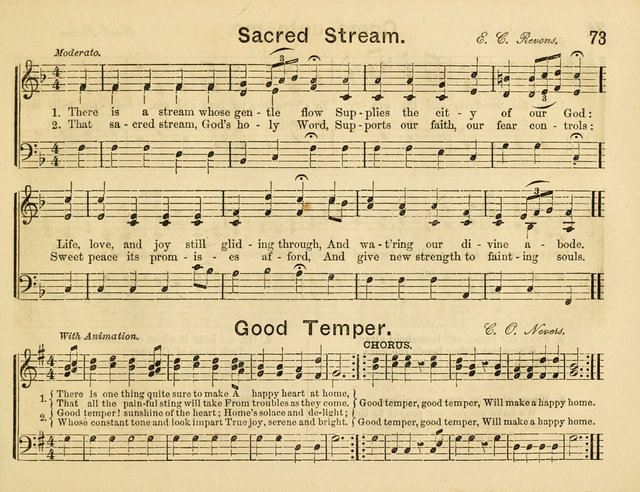 The Sweet Singer: a collection of hymns and tunes for Sunday-schools. Together with a variety suitable for day-schools, revival occasions, and the family circle page 73