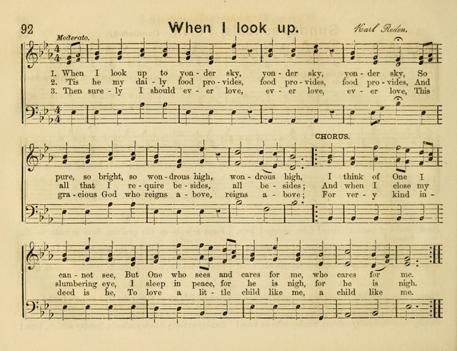 The Sweet Singer: a collection of hymns and tunes for Sunday-schools. Together with a variety suitable for day-schools, revival occasions, and the family circle page 92