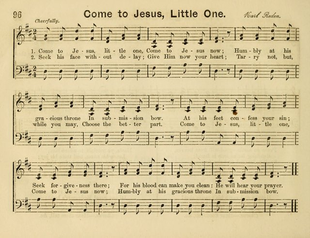 The Sweet Singer: a collection of hymns and tunes for Sunday-schools. Together with a variety suitable for day-schools, revival occasions, and the family circle page 96