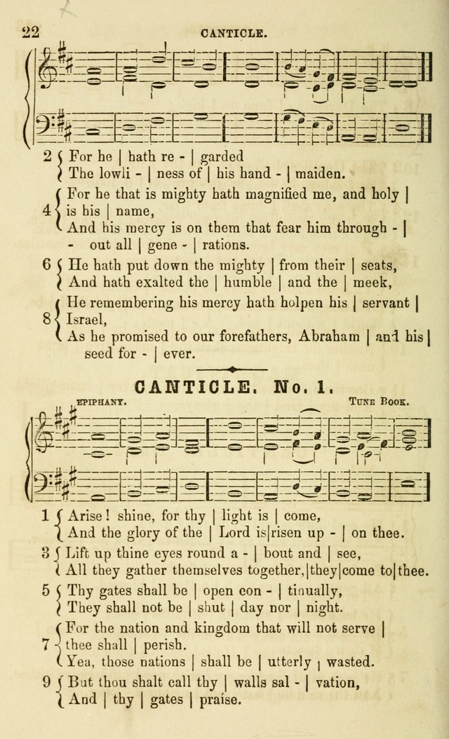 The Sunday School Chant and Tune Book: a collection of canticles, hymns and carols for the Sunday schools of the Episcopal Church page 22