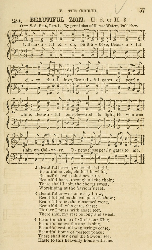 The Sunday School Chant and Tune Book: a collection of canticles, hymns and carols for the Sunday schools of the Episcopal Church page 57