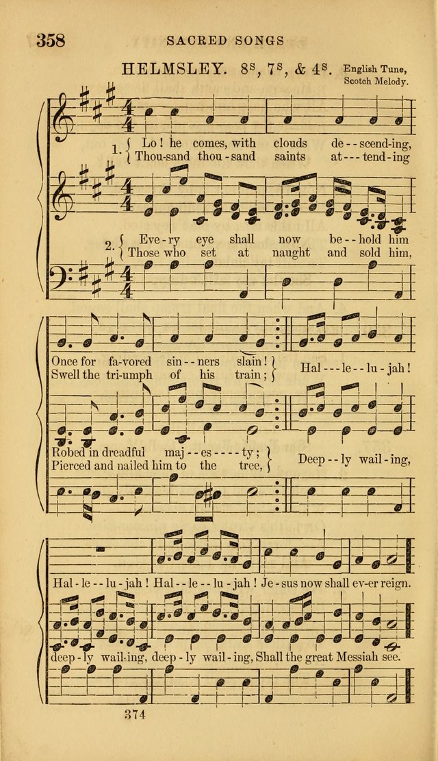 Sacred Songs for Family and Social Worship: comprising the most approved spiritual hymns with chaste and popular tunes ( New ed. rev. and enl.) page 376