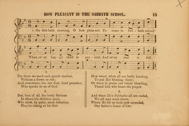Sabbath School Gems of Music and Poetry: designed expressly for the Sabbath School page 15