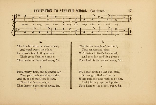 Sabbath School Gems of Music and Poetry: designed expressly for the Sabbath School page 17