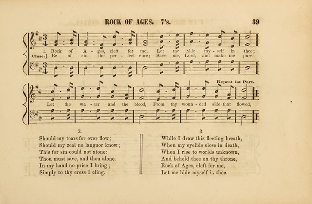 Sabbath School Gems of Music and Poetry: designed expressly for the Sabbath School page 39