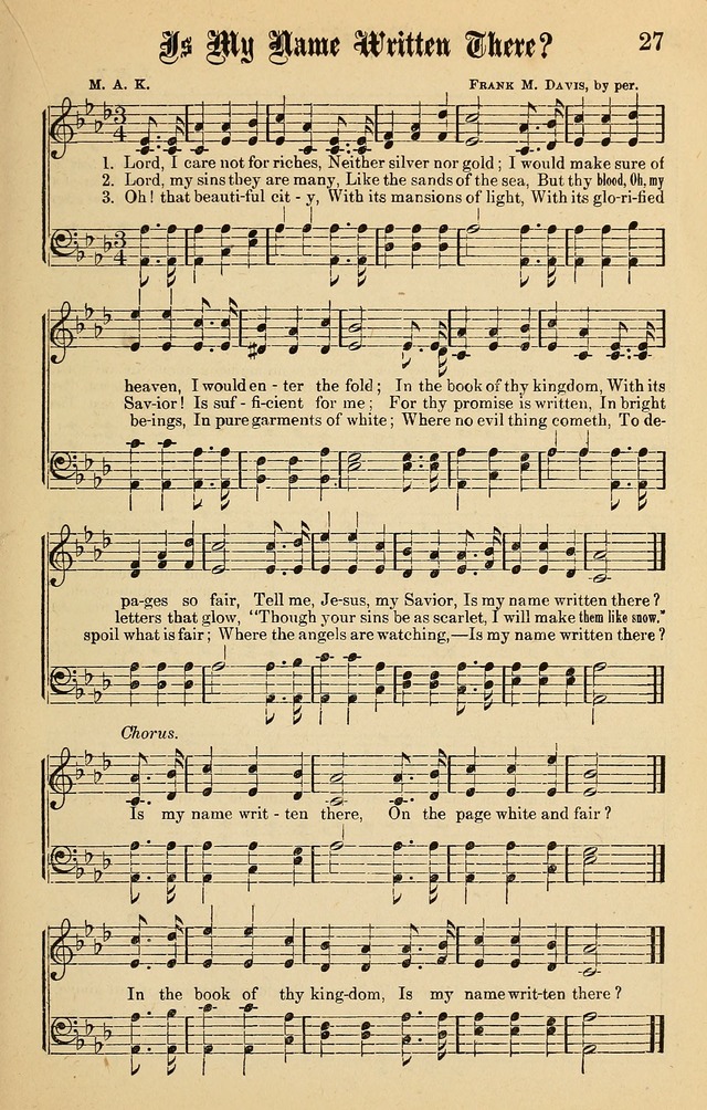 Spiritual Songs for Gospel Meetings and the Sunday School page 25