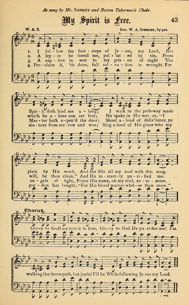 Spiritual Songs for Gospel Meetings and the Sunday School page 41