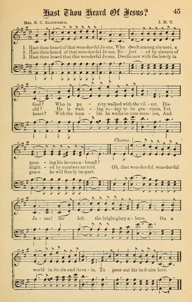 Spiritual Songs for Gospel Meetings and the Sunday School page 43