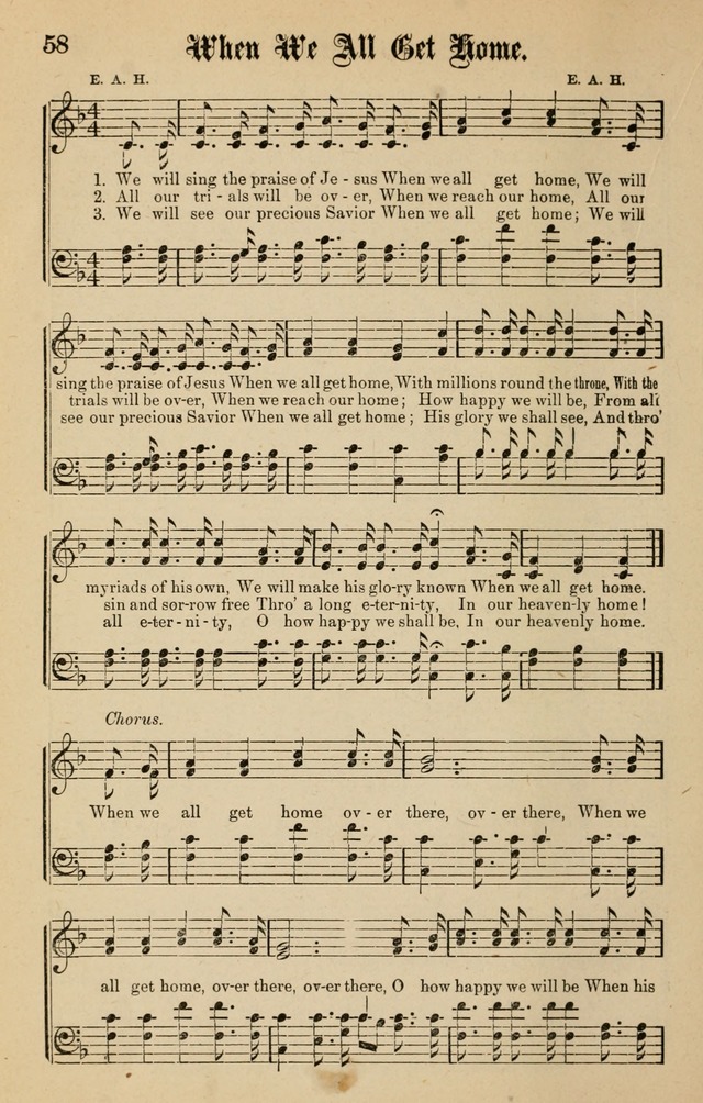 Spiritual Songs for Gospel Meetings and the Sunday School page 56