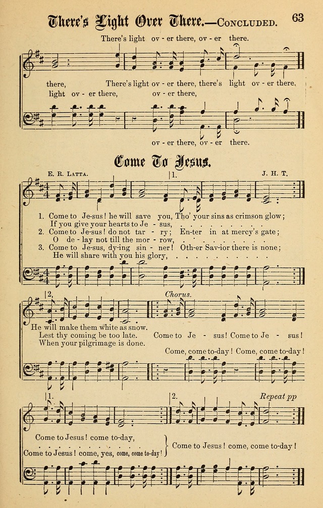 Spiritual Songs for Gospel Meetings and the Sunday School page 61