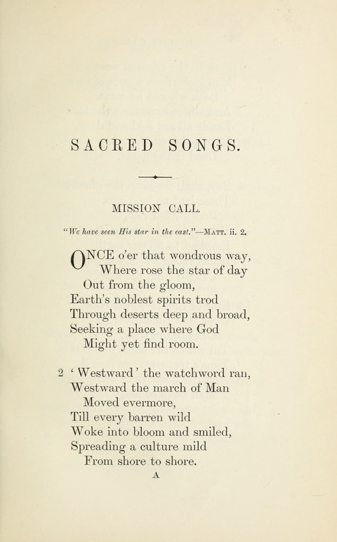 Sacred Songs page 1