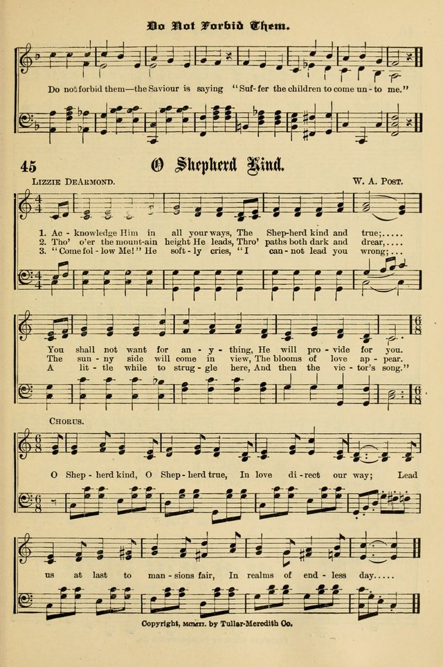 Sunday School Hymns No. 1 page 52