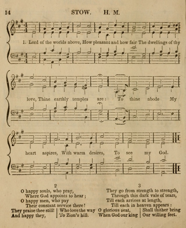 The Sabbath School Harp: being a selection of tunes and hynns, adapted to the wants of Sabbath schools, families, and social meetings (2nd ed.) page 14