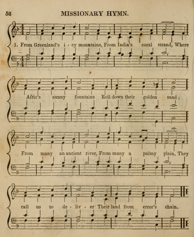The Sabbath School Harp: being a selection of tunes and hynns, adapted to the wants of Sabbath schools, families, and social meetings (2nd ed.) page 60