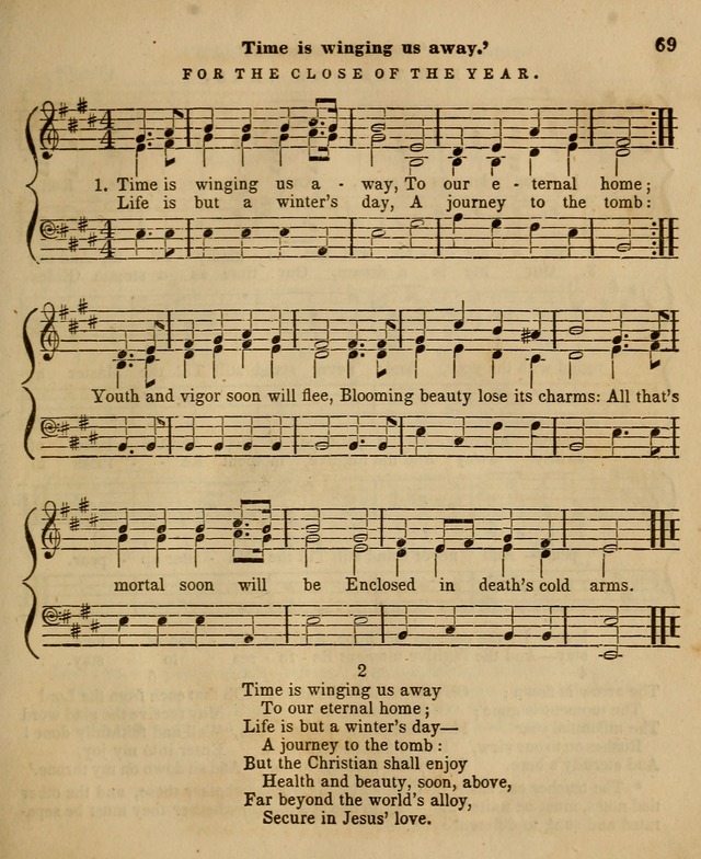The Sabbath School Harp: being a selection of tunes and hynns, adapted to the wants of Sabbath schools, families, and social meetings (2nd ed.) page 71