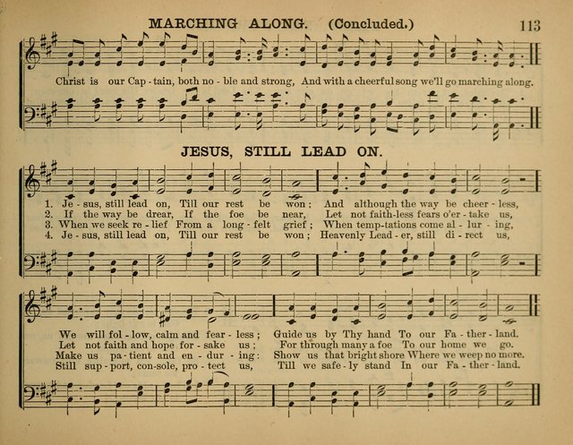 The Sunday School Hymnal: a collection of hymns and music for use in Sunday school services and social meetings page 113
