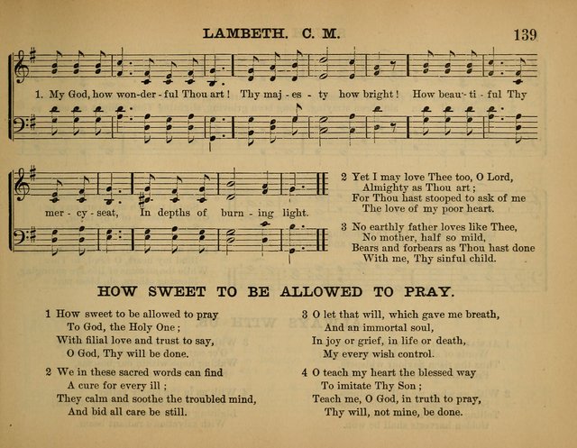 The Sunday School Hymnal: a collection of hymns and music for use in Sunday school services and social meetings page 139