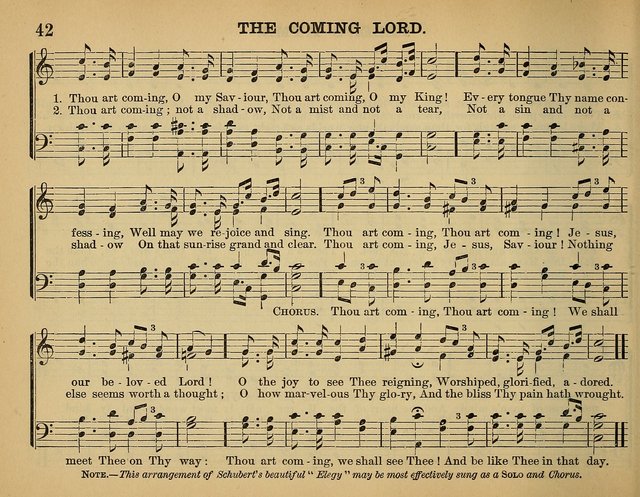 The Sunday School Hymnal: a collection of hymns and music for use in Sunday school services and social meetings page 42