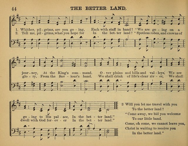 The Sunday School Hymnal: a collection of hymns and music for use in Sunday school services and social meetings page 44