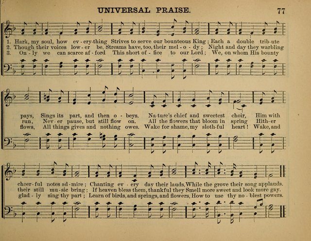 The Sunday School Hymnal: a collection of hymns and music for use in Sunday school services and social meetings page 77