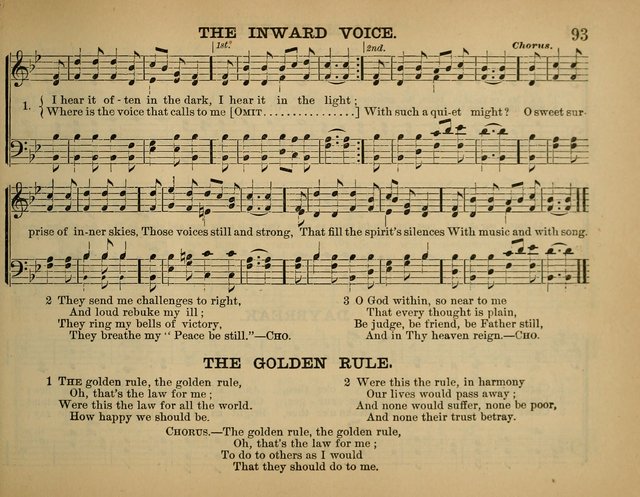The Sunday School Hymnal: a collection of hymns and music for use in Sunday school services and social meetings page 93