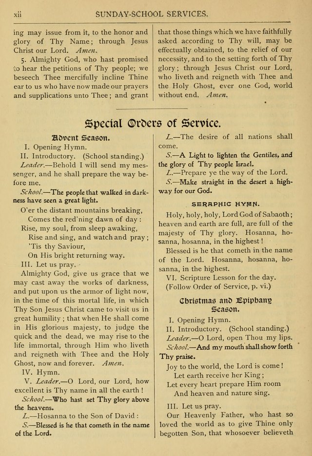 The Sunday School Hymnal: with offices of devotion page 17