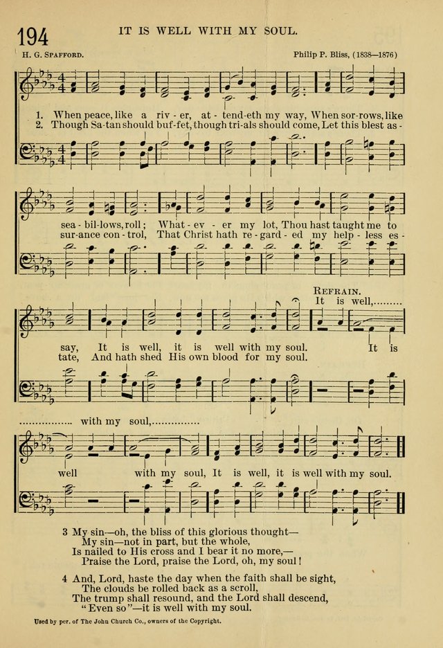 The Sunday School Hymnal: with offices of devotion page 208