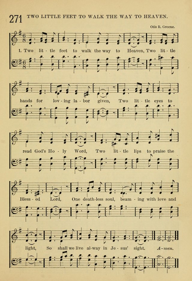 The Sunday School Hymnal: with offices of devotion page 282
