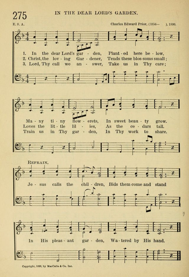The Sunday School Hymnal: with offices of devotion page 285