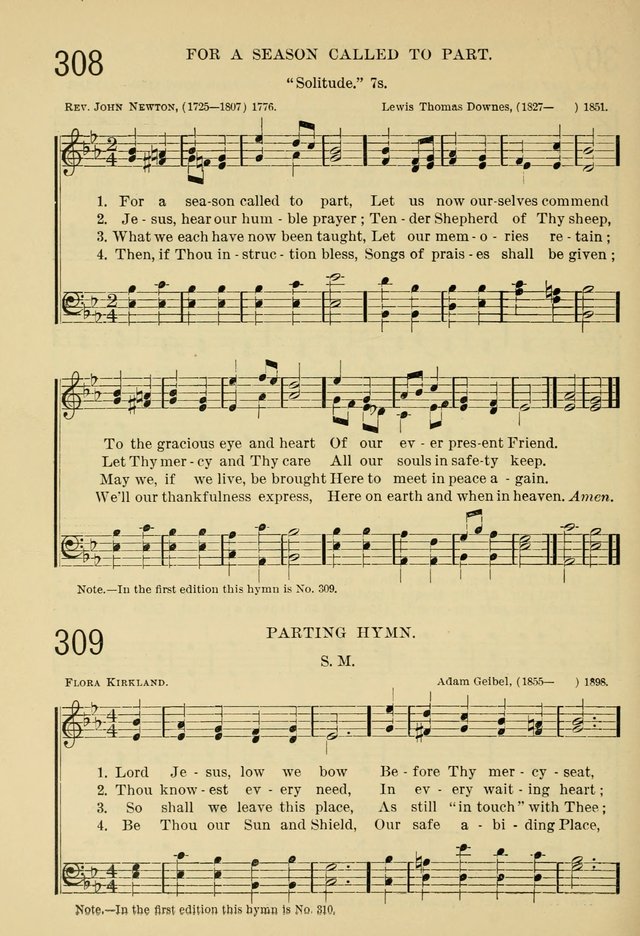 The Sunday School Hymnal: with offices of devotion page 309