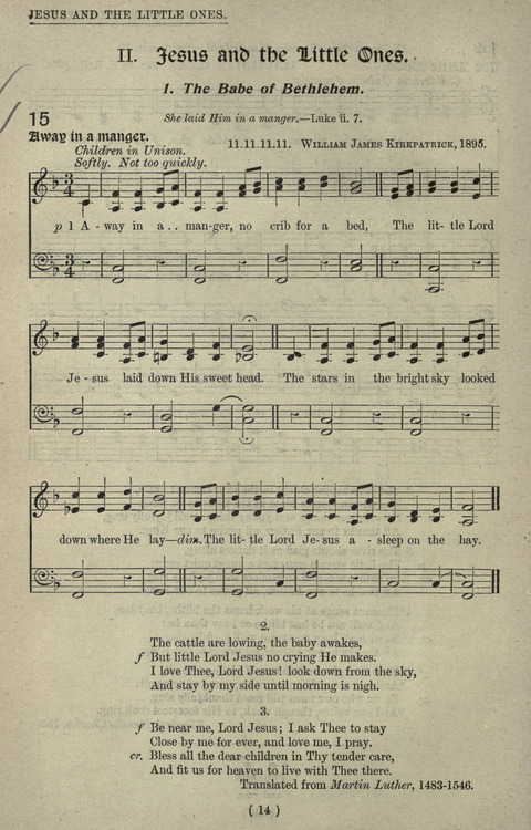 The Sunday School Hymnary: a twentieth century hymnal for young people (4th ed.) page 13