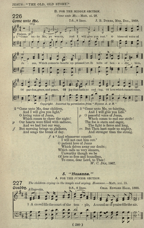 The Sunday School Hymnary: a twentieth century hymnal for young people (4th ed.) page 239