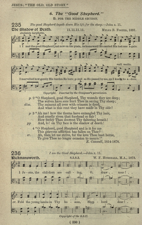 The Sunday School Hymnary: a twentieth century hymnal for young people (4th ed.) page 249