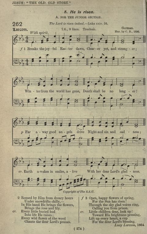 The Sunday School Hymnary: a twentieth century hymnal for young people (4th ed.) page 273