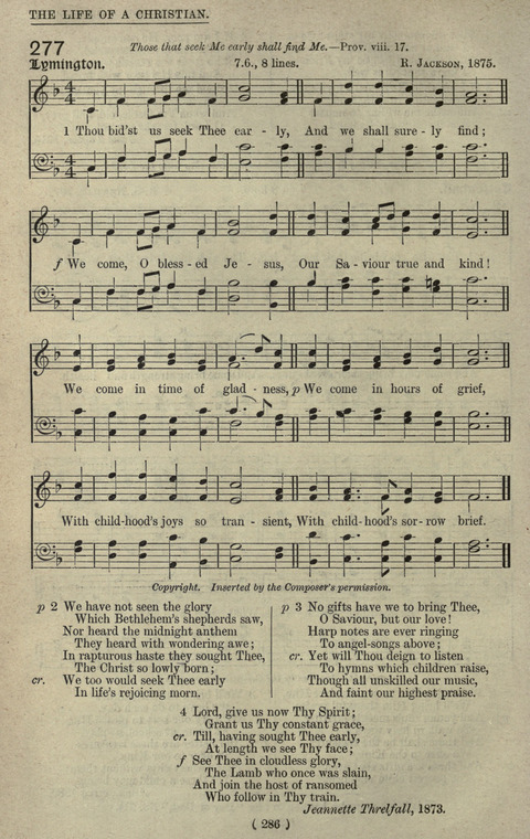 The Sunday School Hymnary: a twentieth century hymnal for young people (4th ed.) page 285