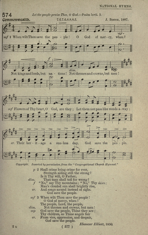 The Sunday School Hymnary: a twentieth century hymnal for young people (4th ed.) page 576