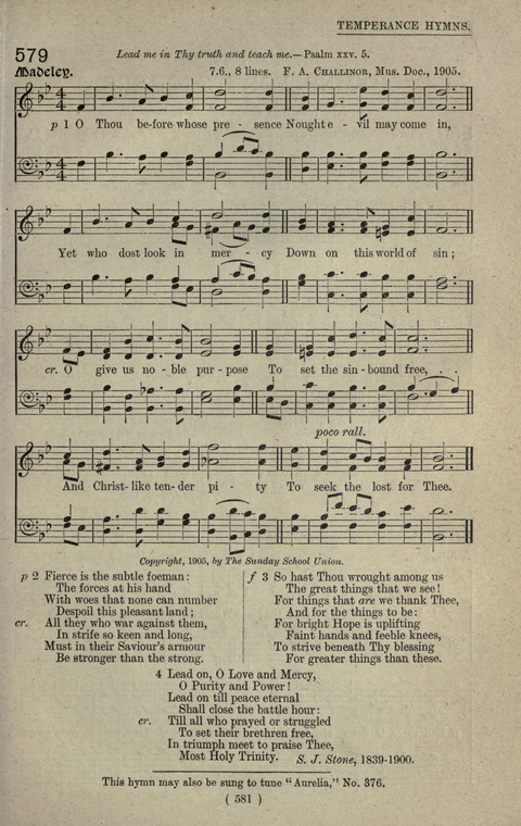 The Sunday School Hymnary: a twentieth century hymnal for young people (4th ed.) page 580