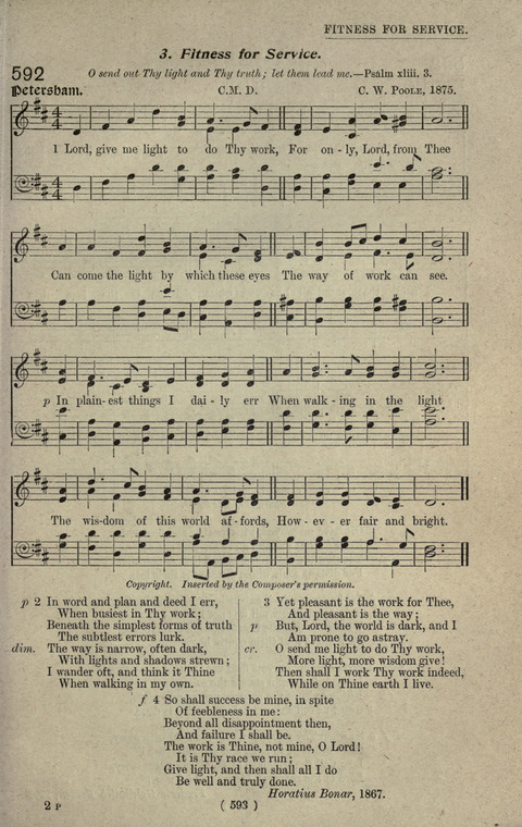 The Sunday School Hymnary: a twentieth century hymnal for young people (4th ed.) page 592