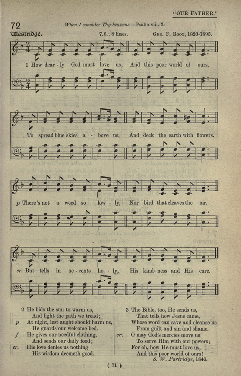 The Sunday School Hymnary: a twentieth century hymnal for young people (4th ed.) page 70