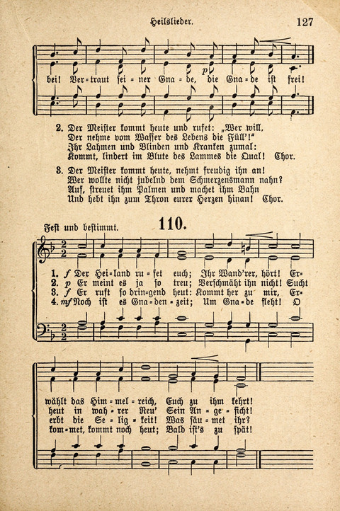 Sonntagsschulharfe: Eine Sammlung auserlesener Lieder und Melodien für die Jugend page 127