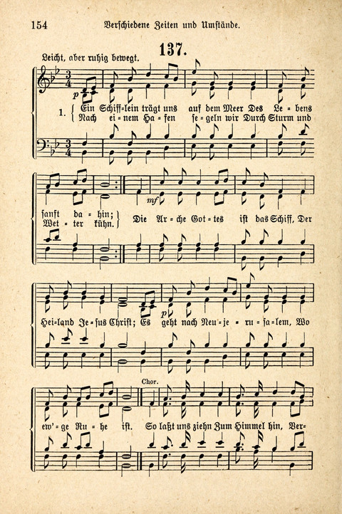 Sonntagsschulharfe: Eine Sammlung auserlesener Lieder und Melodien für die Jugend page 154