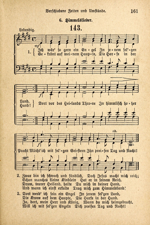 Sonntagsschulharfe: Eine Sammlung auserlesener Lieder und Melodien für die Jugend page 161
