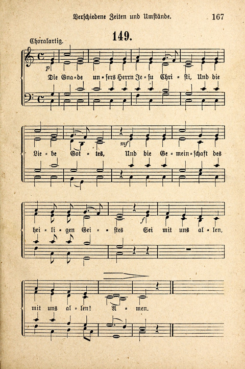 Sonntagsschulharfe: Eine Sammlung auserlesener Lieder und Melodien für die Jugend page 167