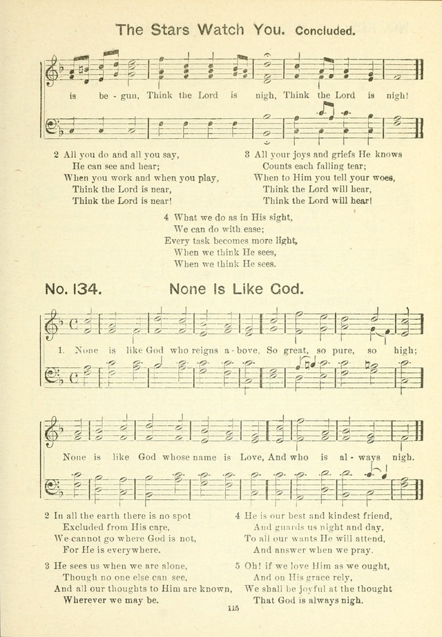 The Sabbath School Hymnal, a collection of songs, services and responses for Jewish Sabbath schools, and homes 4th rev. ed. page 116