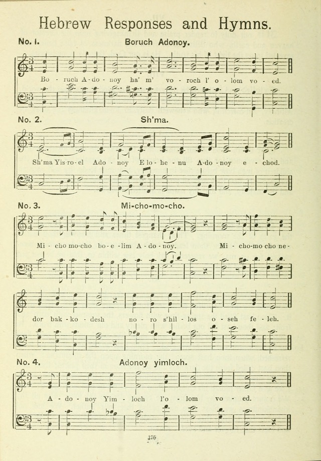 The Sabbath School Hymnal, a collection of songs, services and responses for Jewish Sabbath schools, and homes 4th rev. ed. page 177