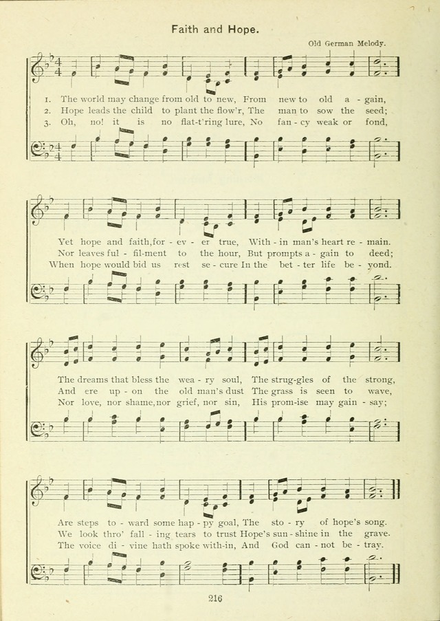 The Sabbath School Hymnal, a collection of songs, services and responses for Jewish Sabbath schools, and homes 4th rev. ed. page 217