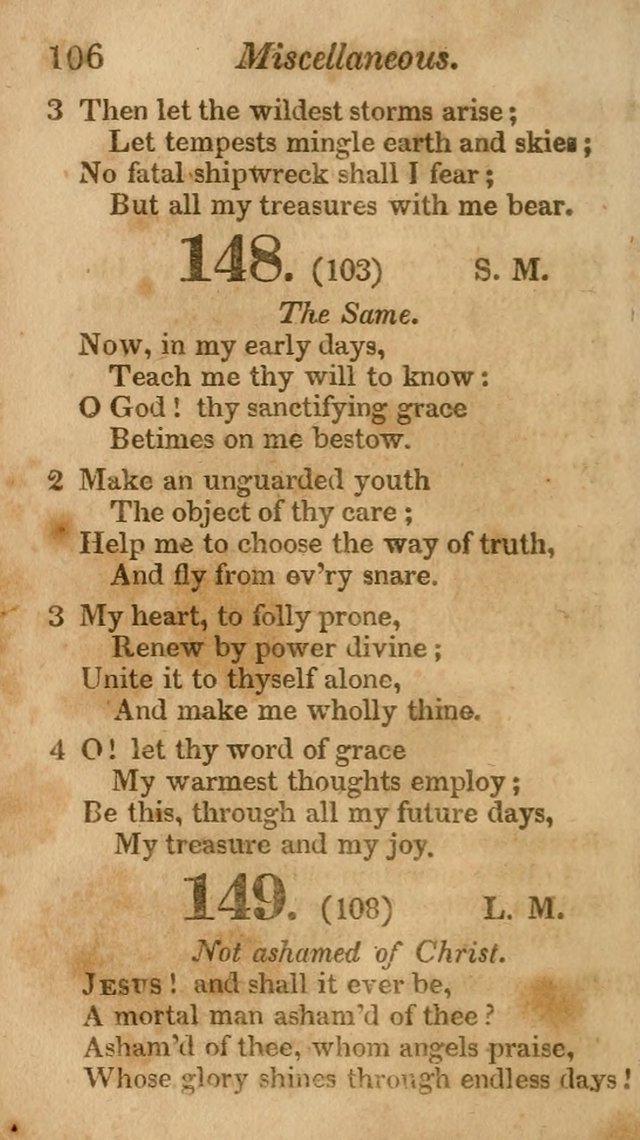 Sunday School Hymn Book. (19th ed) page 106