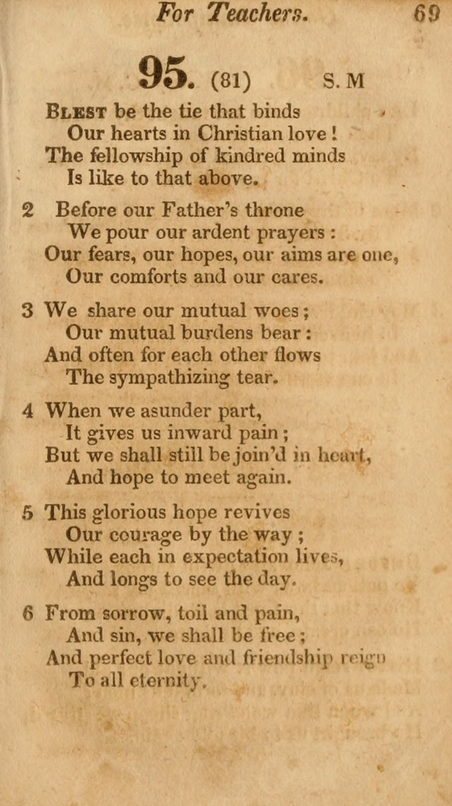 Sunday School Hymn Book. (19th ed) page 69