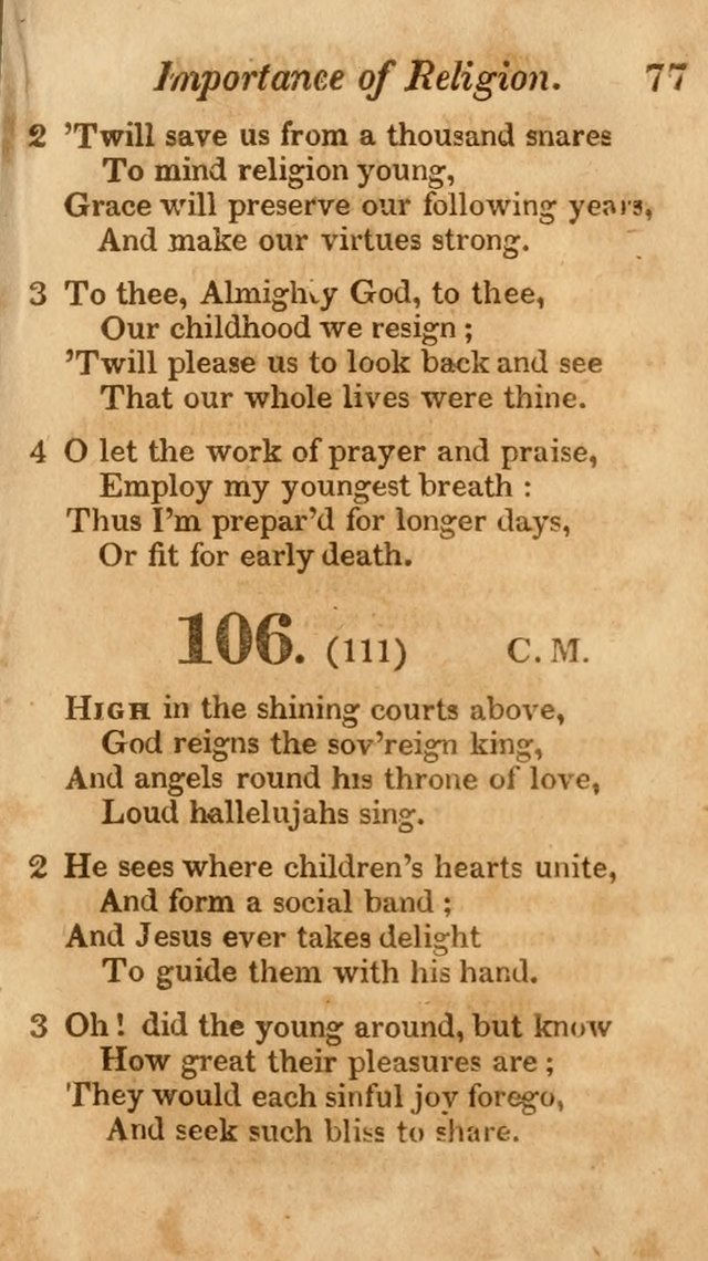 Sunday School Hymn Book. (19th ed) page 77